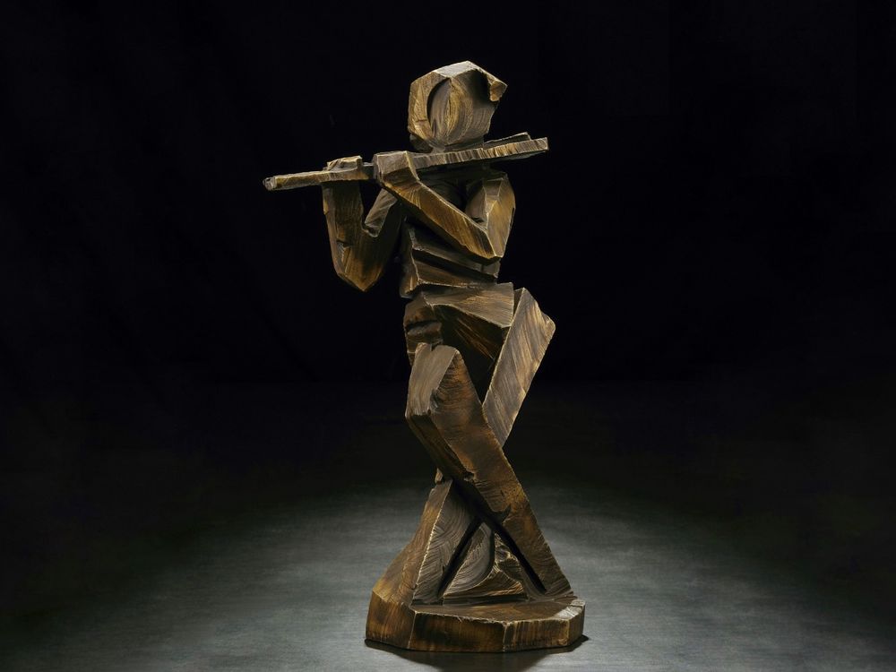 Sculptures, statuettes and miniatures - Flying Rhyme (Flute) Sculpture - GALLERY CHUAN