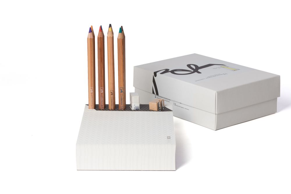 Gifts - Memo Pad & Organizer - Black Pencils - PULP SHOP
