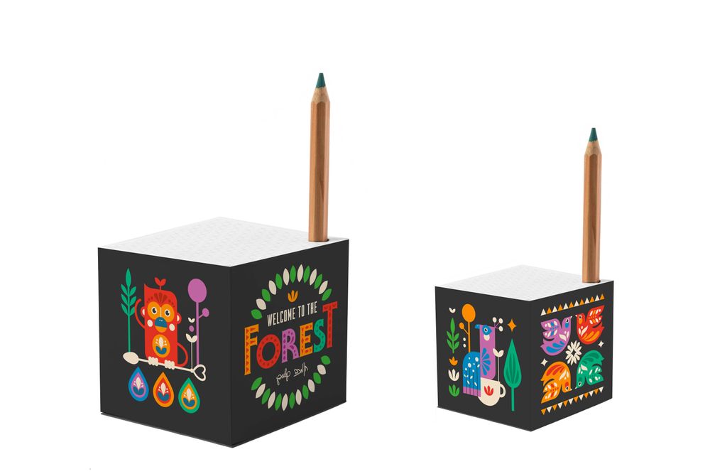 Gifts - New collection of Artists Illustrated Paper Cubes  - small & large - PULP SHOP