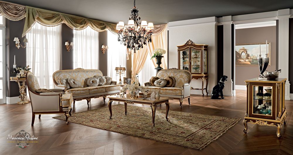 Upholstery fabrics - Casanova Classic 3-seater Sofa - MODENESE LUXURY FURNITURE