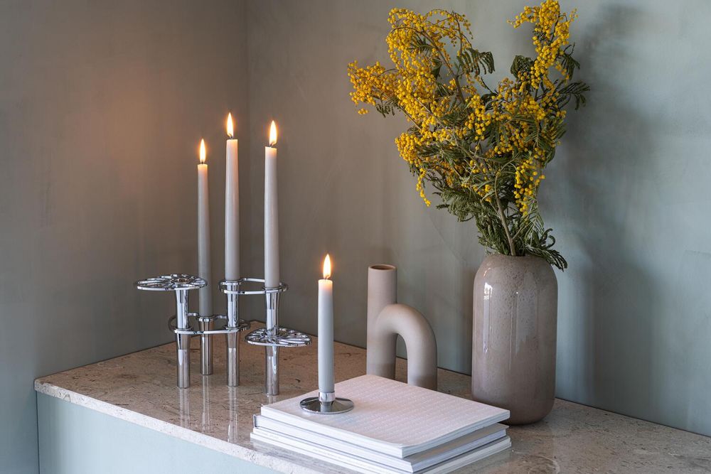 Objets personnalisables - LIND CURVE BOUGEOIRS MODULAIRES, CHROME - LIND DNA
