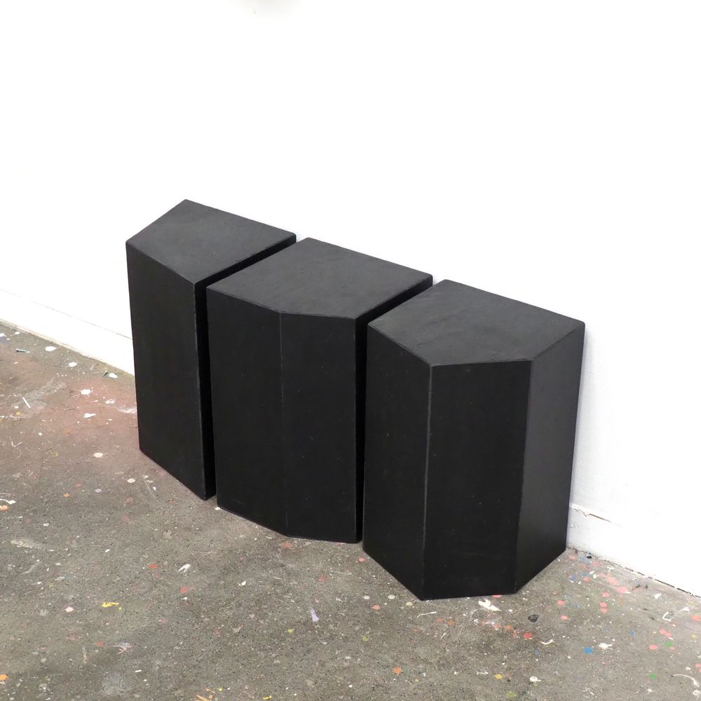 Benches - Small bench in natural slate, 3 pieces - LE TRÈFLE BLEU