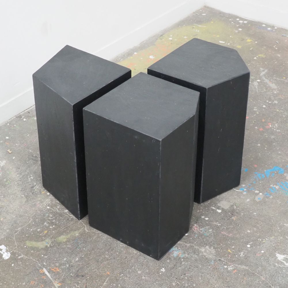Benches - Small bench in natural slate, 3 pieces - LE TRÈFLE BLEU