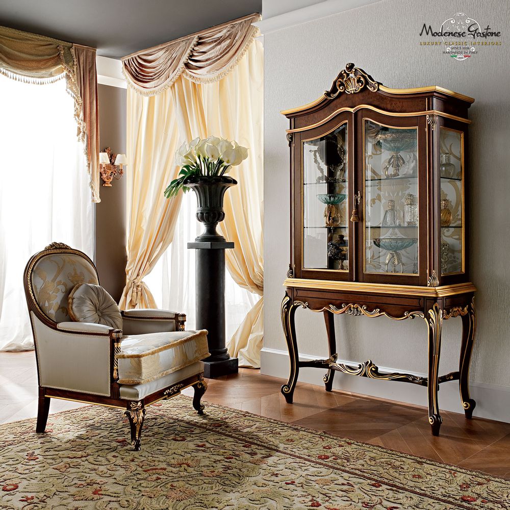 Upholstery fabrics - Casanova Classic 3-seater Sofa - MODENESE LUXURY FURNITURE