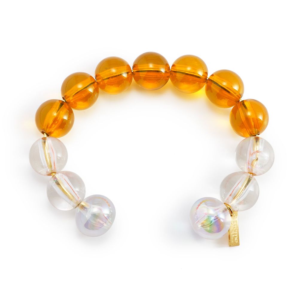 Jewelry - GOLD PLATED EARRINGS WITH 2 MURANO GLASS BEADS. - LA MÔME BIJOU