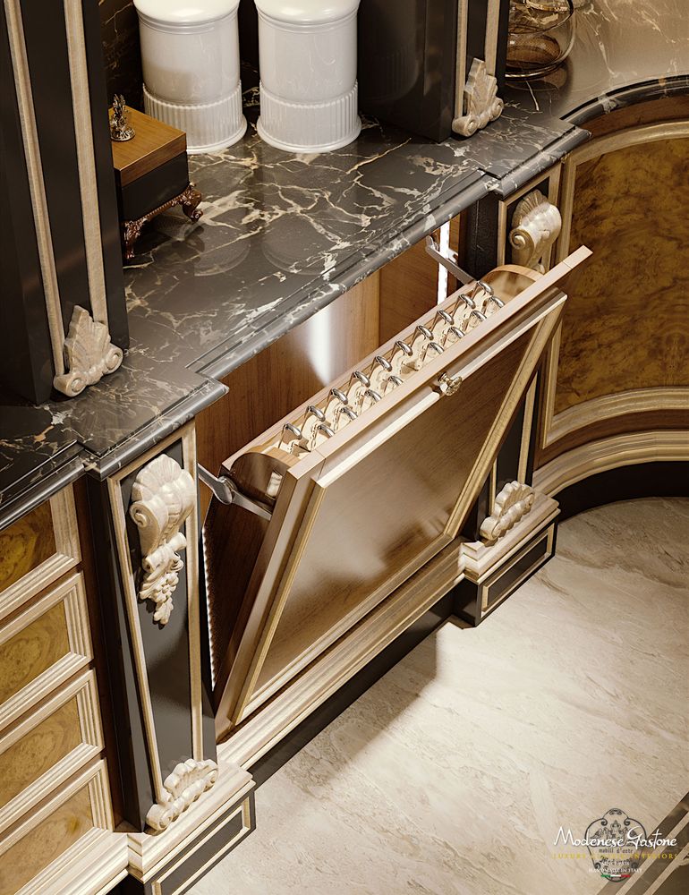 Revêtements sols intérieurs - Cuisine de Luxe - MODENESE LUXURY FURNITURE