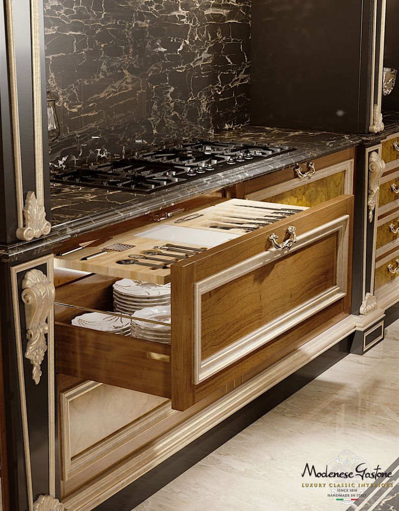 Revêtements sols intérieurs - Cuisine de Luxe - MODENESE LUXURY FURNITURE