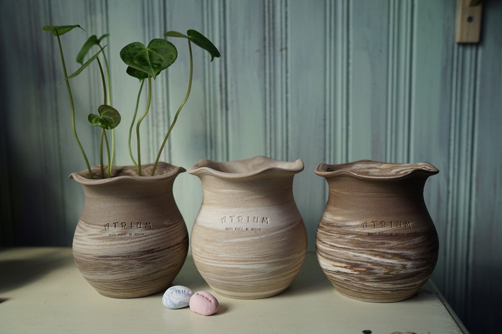 Vases - Astrea- Handmade Terracotta Pot - ATRIUM DESIGN STUDIO