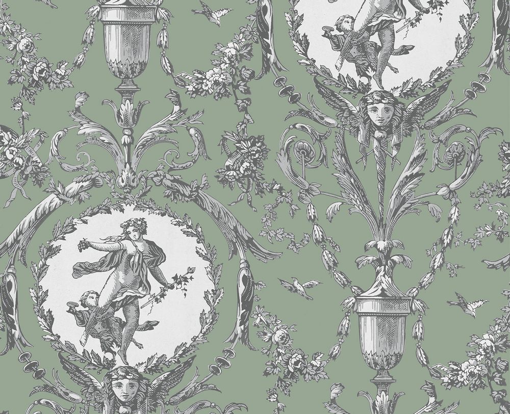 Other wall decoration - MÉDAILLONS wallpaper - LE GRAND SIÈCLE
