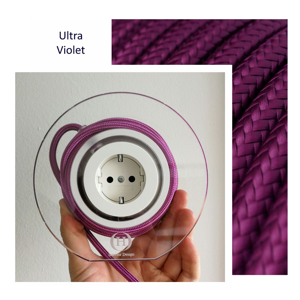 Chambres d'hôtels - Rallonge pour 2 fiches - Ultra Violette - OH INTERIOR DESIGN