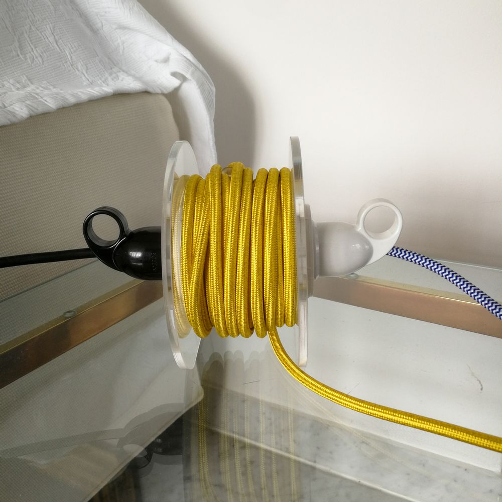 Objets design - Rallonge pour 2 fiches - Jaune citron - OH INTERIOR DESIGN