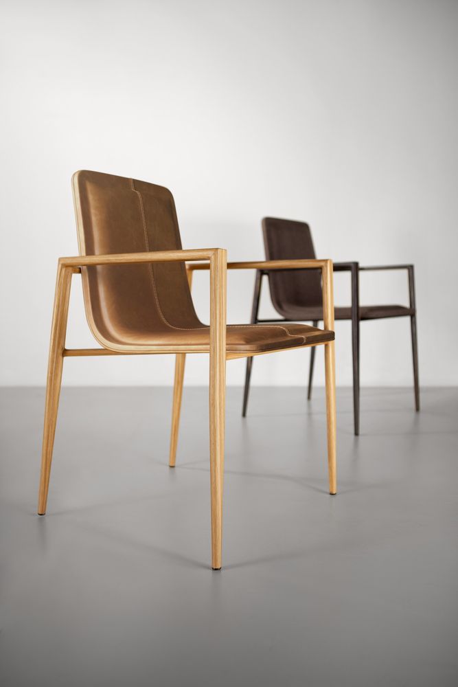 Chairs - MUSA Chair - metal+leather - DOIMO BRASIL