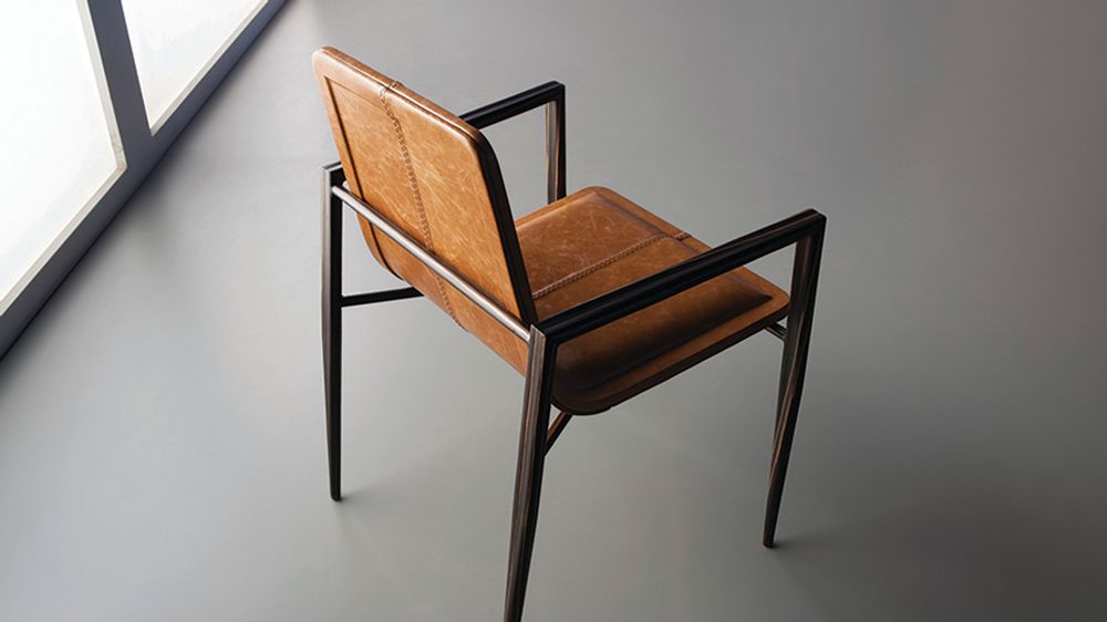 Chairs - MUSA Chair - metal+leather - DOIMO BRASIL
