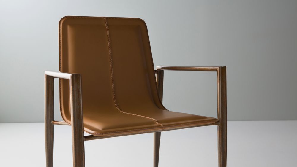 Chairs - MUSA Chair - metal+leather - DOIMO BRASIL