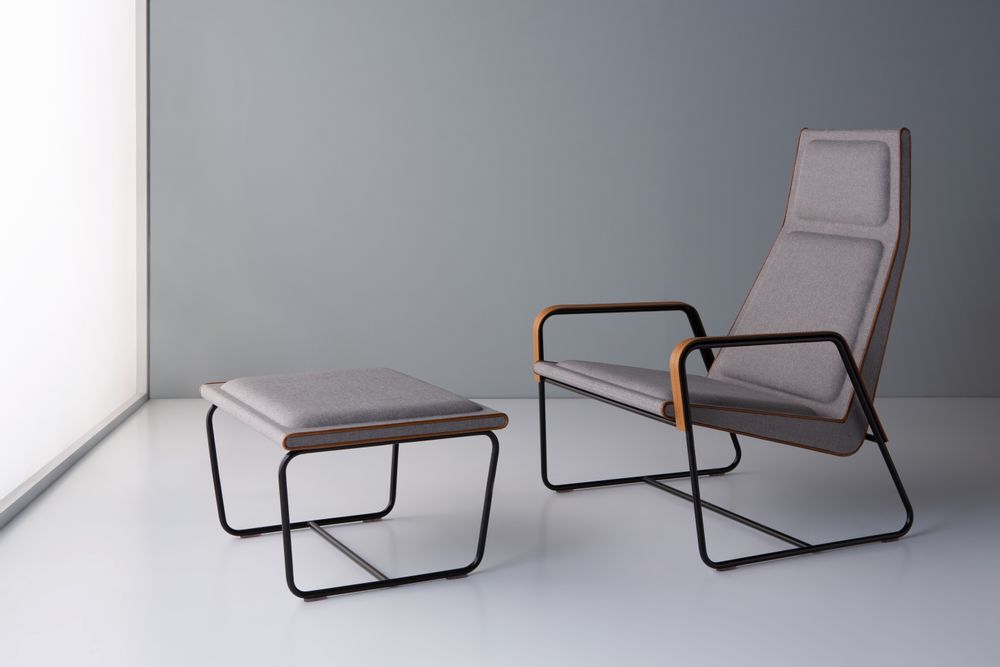 Lounge chairs - VOGUE Lounge Chair -metal+leather - DOIMO BRASIL