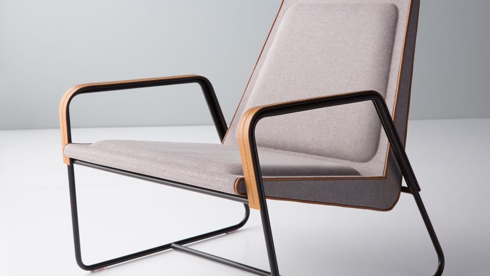 Lounge chairs - VOGUE Lounge Chair -metal+leather - DOIMO BRASIL