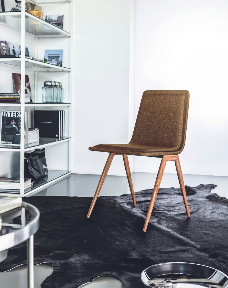Chairs - TECNO Chair- metal+leather - DOIMO BRASIL