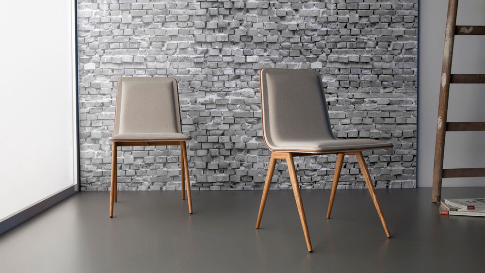 Chairs - TECNO Chair- metal+leather - DOIMO BRASIL
