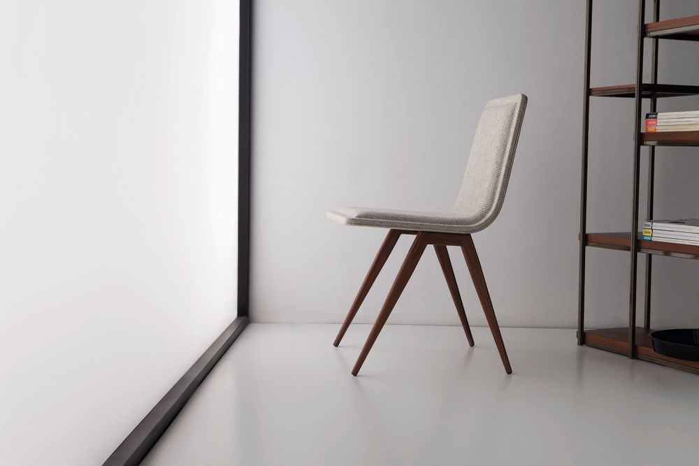 Chairs - TECNO Chair- metal+leather - DOIMO BRASIL