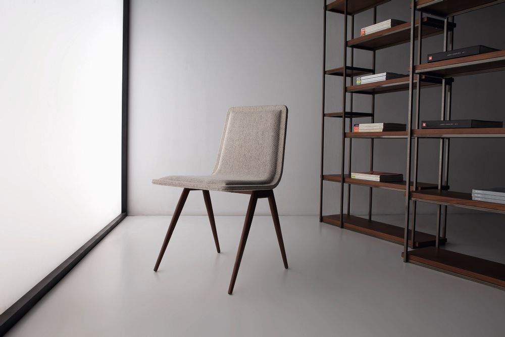 Chairs - TECNO Chair- metal+leather - DOIMO BRASIL