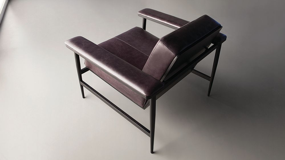 Lounge chairs - OPEN Louge Chair- metal+leather - DOIMO BRASIL