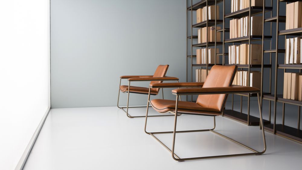Chaises longues - Chaises longues DIVA - métal+cuir - DOIMO BRASIL