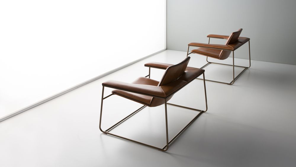 Chaises longues - Chaises longues DIVA - métal+cuir - DOIMO BRASIL