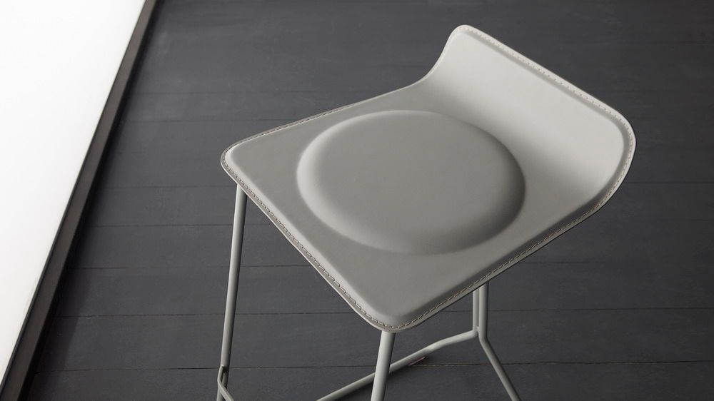 Tabourets - Tabouret DROPS- métal+cuir - DOIMO BRASIL
