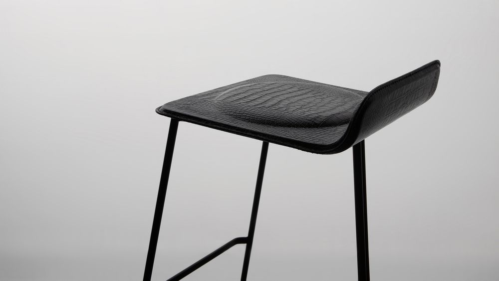 Tabourets - Tabouret DROPS- métal+cuir - DOIMO BRASIL