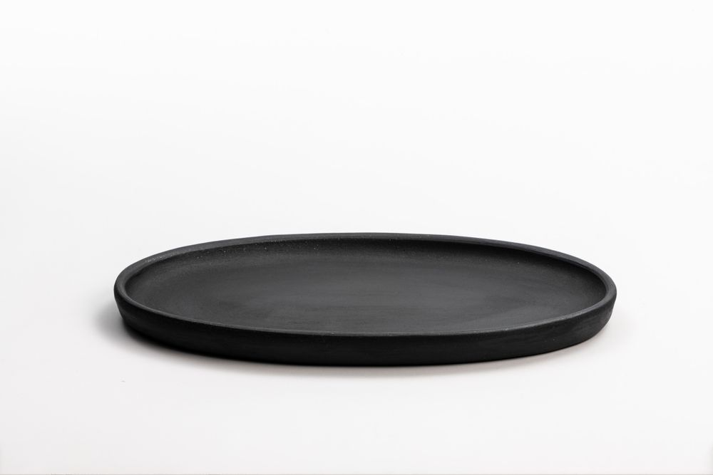 Platter and bowls - Oval clay tray - MAISON YAK