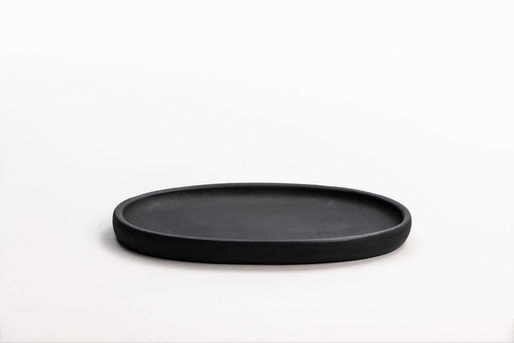 Platter and bowls - Oval clay tray - MAISON YAK