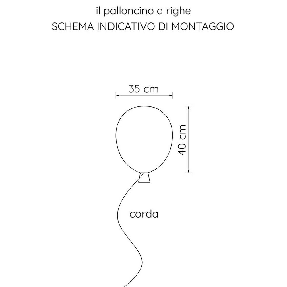 Decorative objects - Mr. Balloon – STOFFAMICO - Textile Wall decoration - MISCIMU' AMICI DI STOFFA
