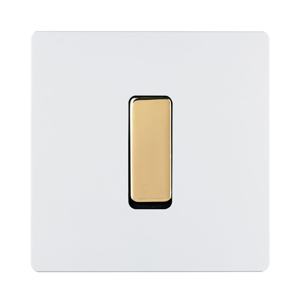 Objets de décoration - Interrupteur Plat M en Laiton Miroir Vernis - MODELEC