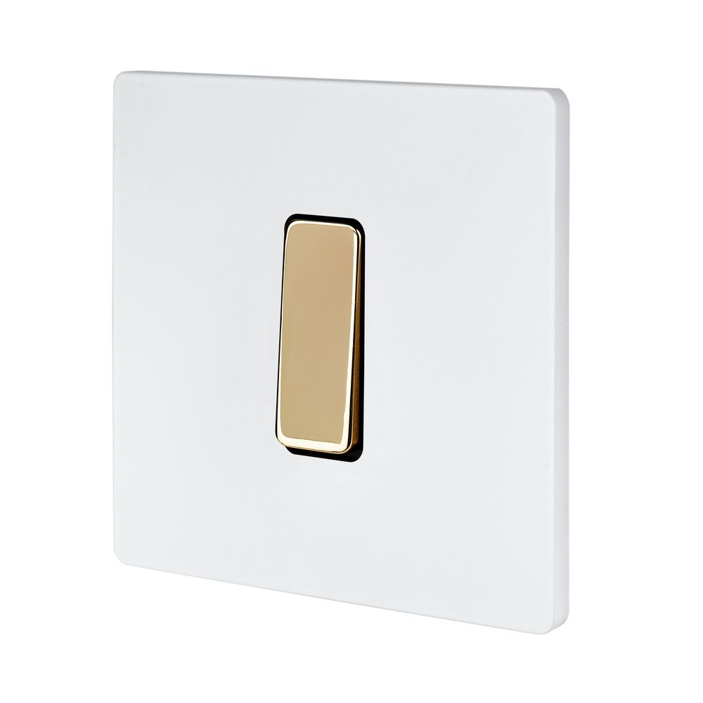 Objets de décoration - Interrupteur Plat M en Laiton Miroir Vernis - MODELEC