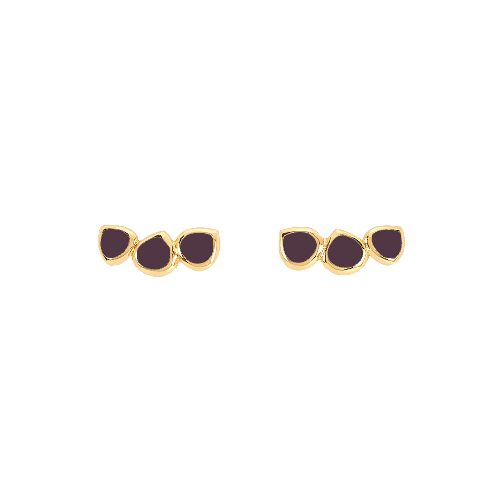Jewelry - Lumi stud earrings - Fig - BANGLE UP