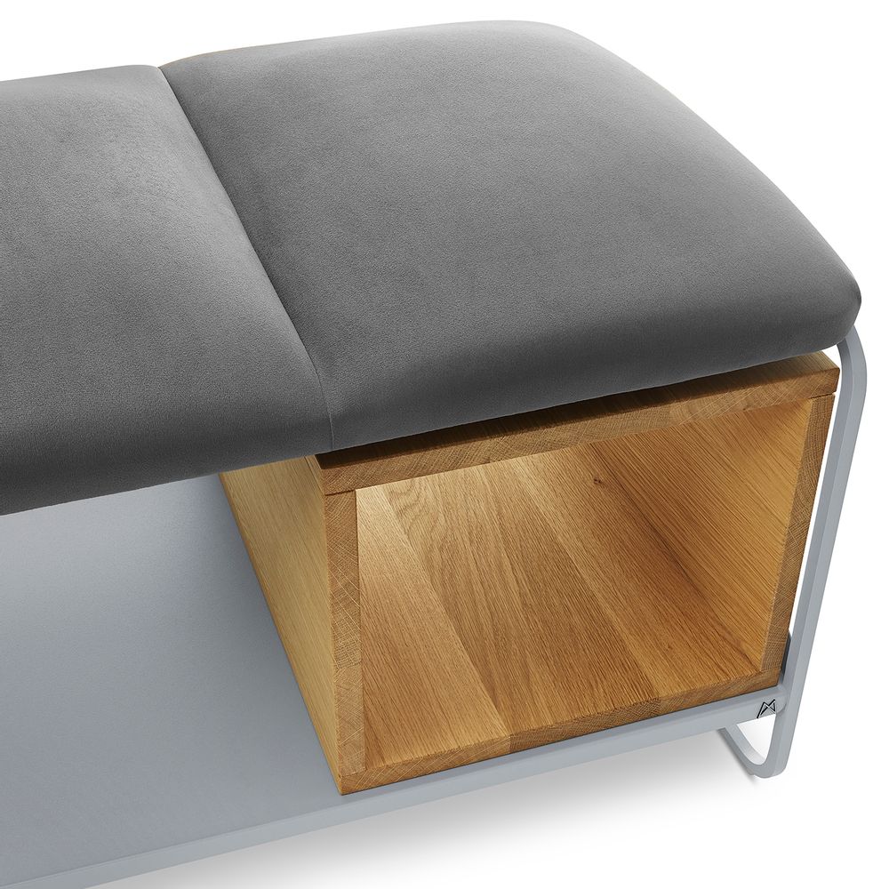 Miroirs - MODULO collection. M209B Hallway bench, M267B Mirror, M268A Wall hanger, M210E Bookcase, M210A Hallway bench, M208 Pouf, M207 Pouf, M267A Mirror - MY MODERN HOME