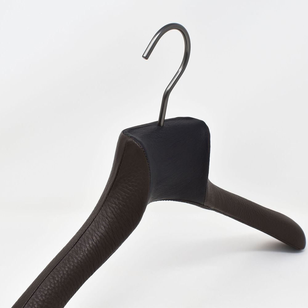 Homewear - Cintre pour veste gainé de cuir - MON CINTRE