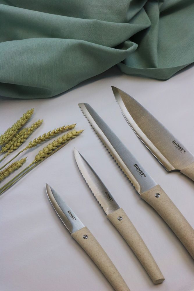 Ustensiles de cuisine - Coffret cadeau Nodigh Sustainable 4 couteaux - HOMEY’S TOOLS FOR LIFE