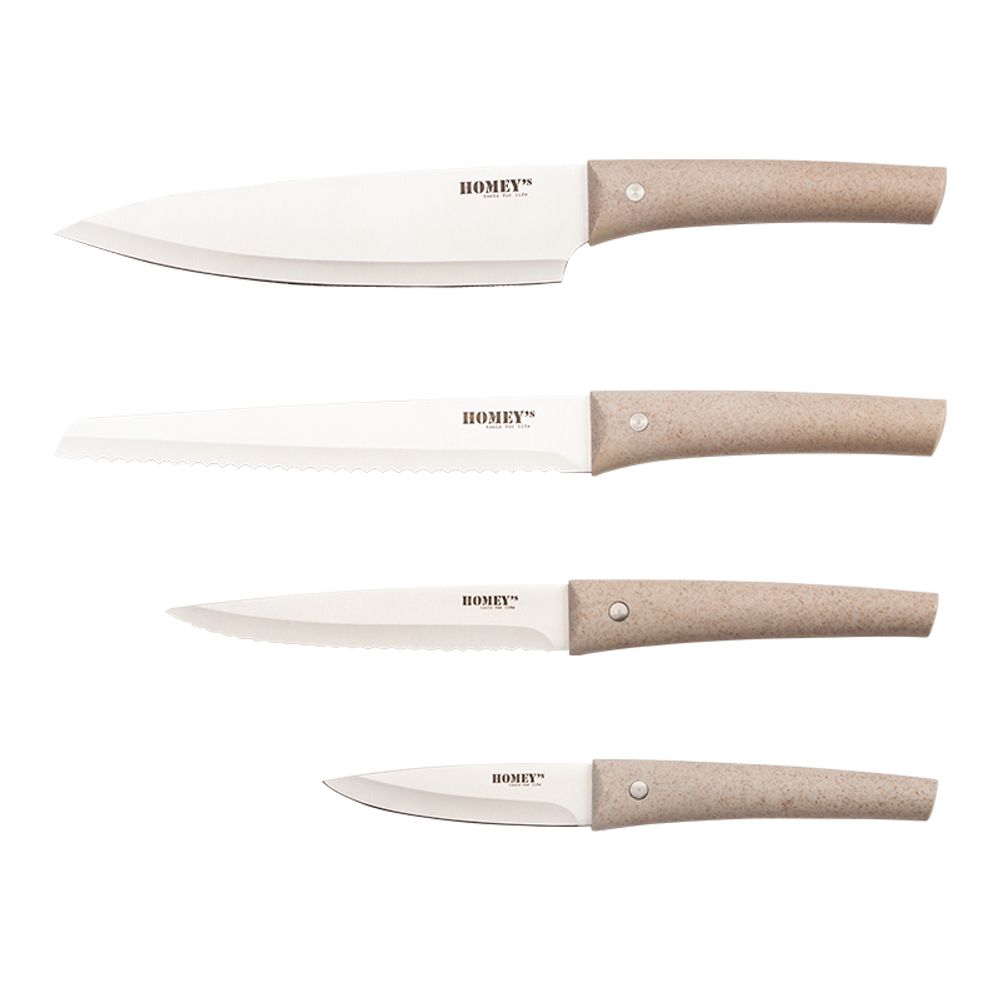 Ustensiles de cuisine - Coffret cadeau Nodigh Sustainable 4 couteaux - HOMEY’S TOOLS FOR LIFE