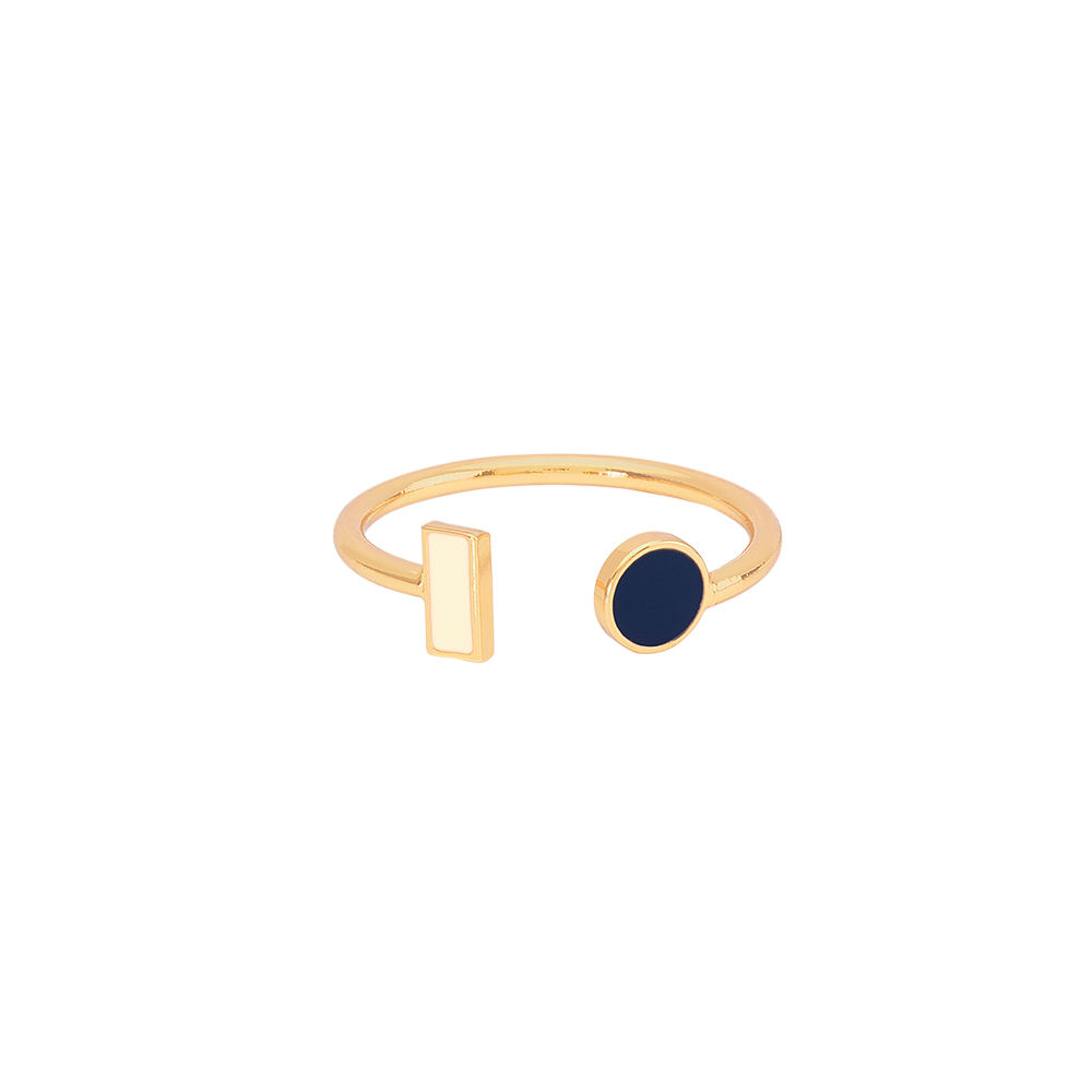 Bijoux - Bague Céleste - Blanc sable / Bleu nuit - BANGLE UP