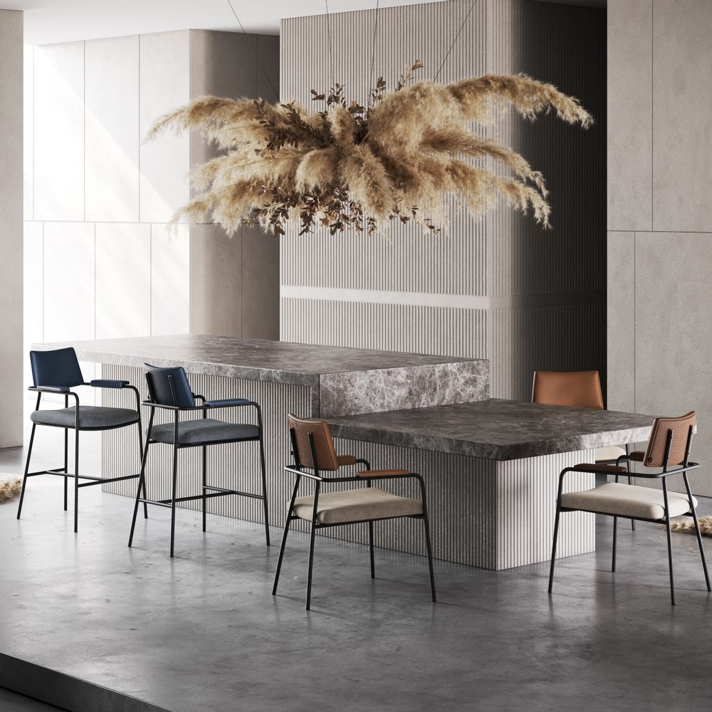 Tabourets pour collectivités - Chaise de bar et de comptoir Stranger - DOMKAPA