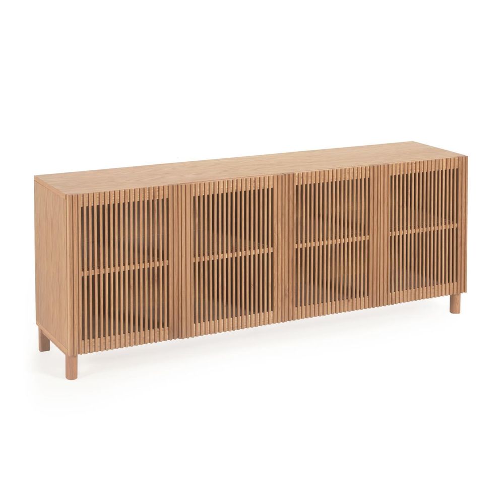 Buffets - Buffet Beyla en chêne massif et placage de chêne 180 x 70 cm FSC 100 % - KAVE HOME
