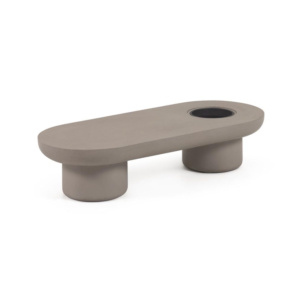 Tables basses - Table basse de jardin Taimi en ciment Ø 140 x 60cm - KAVE HOME