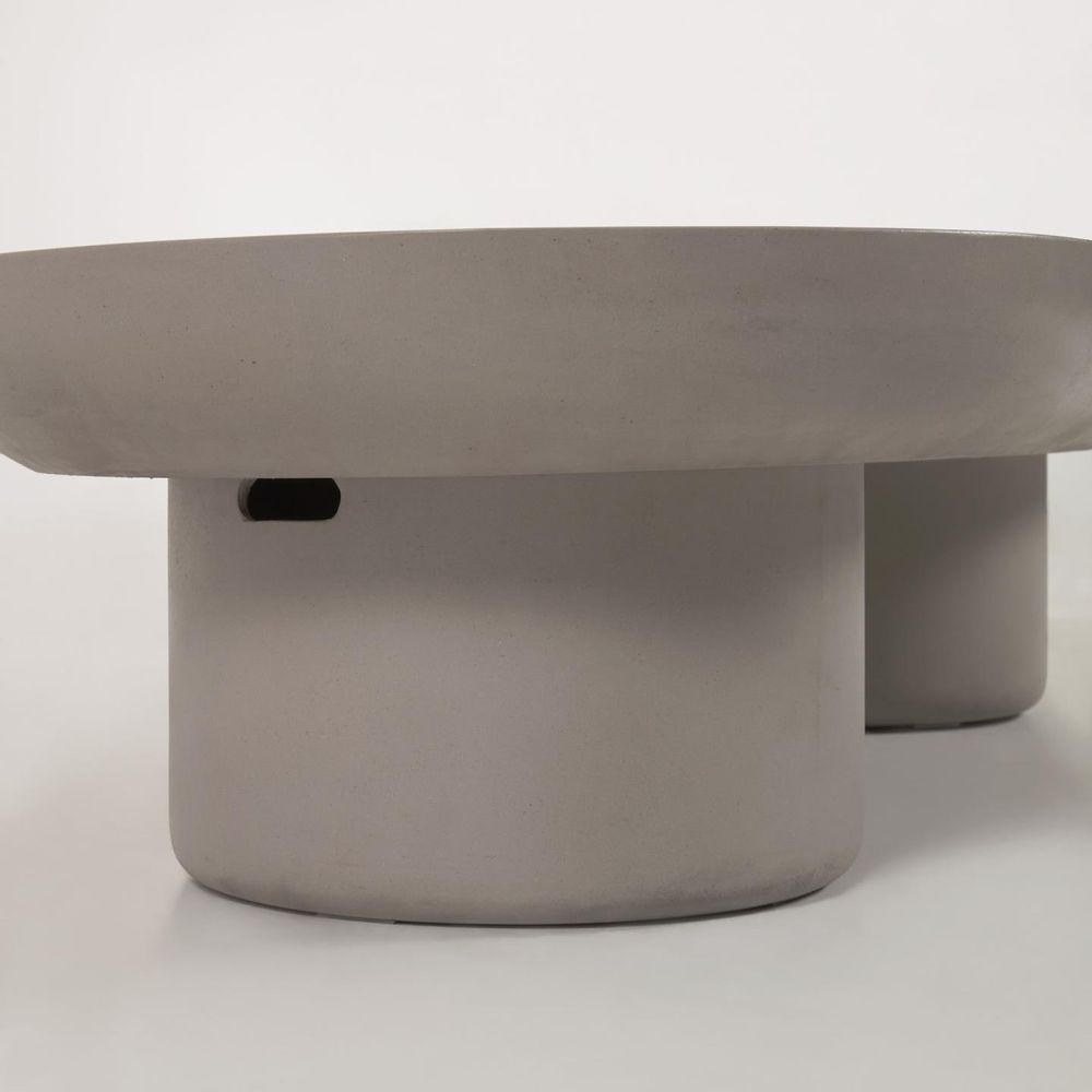 Tables basses - Table basse de jardin Taimi en ciment Ø 140 x 60cm - KAVE HOME
