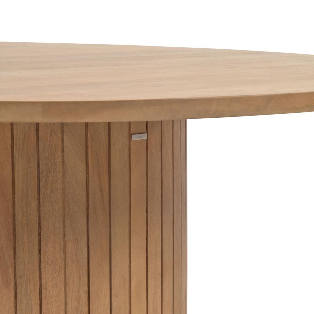 Tables pour hôtels - Table ronde Licia en bois massif de manguier finition naturelle Ø 120cm - KAVE HOME