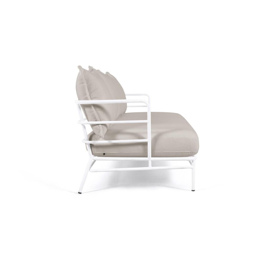 Canapés - Canapé Mareluz 3 places en acier blanc 197 cm - KAVE HOME