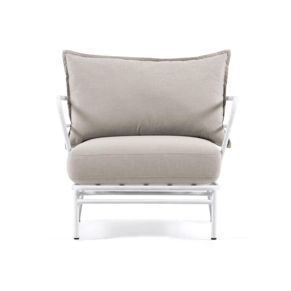 Fauteuils de jardin - Fauteuil Mareluz en acier blanc - KAVE HOME