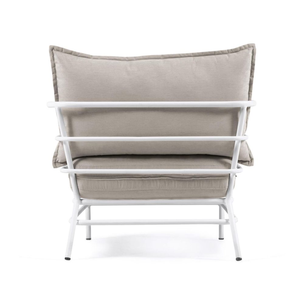 Fauteuils de jardin - Fauteuil Mareluz en acier blanc - KAVE HOME