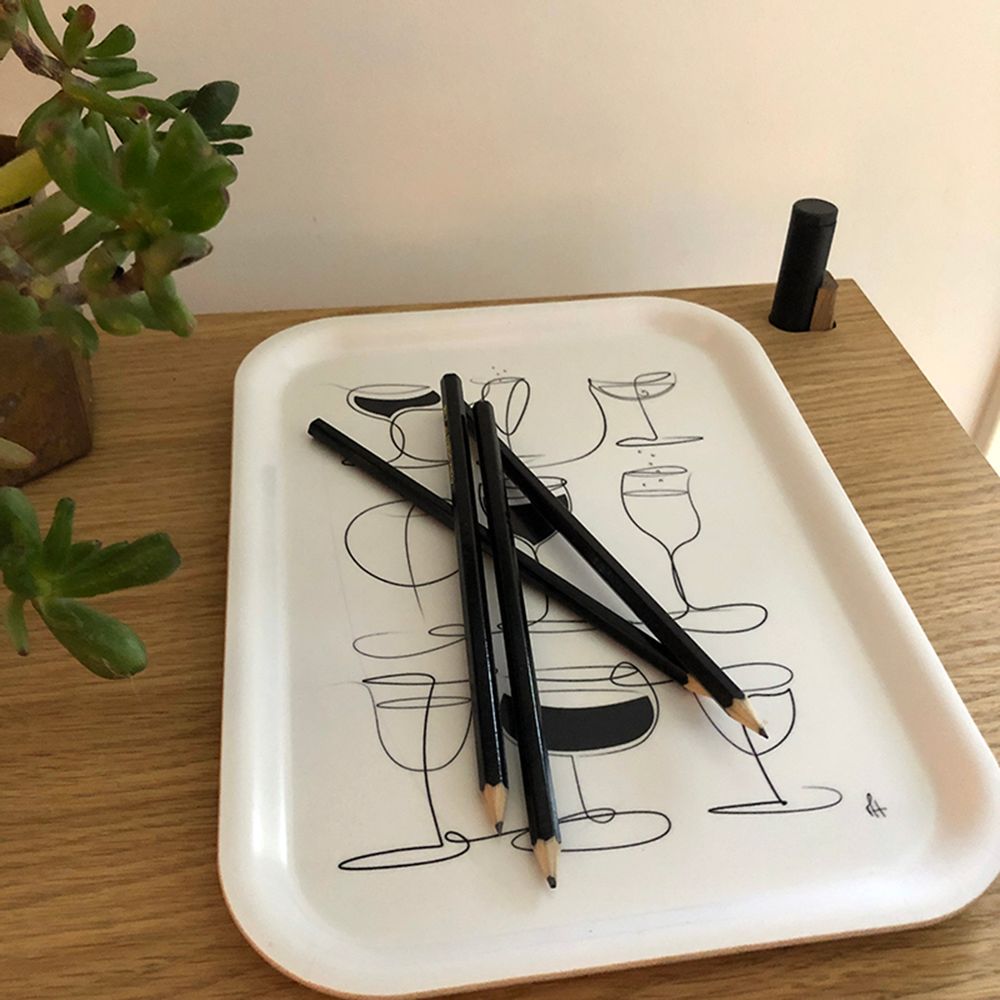 Trays - Handmade Trays, Tea Towers and Biodegradable Spoges for the kitchen  - METTEHANDBERG ART PRINTS