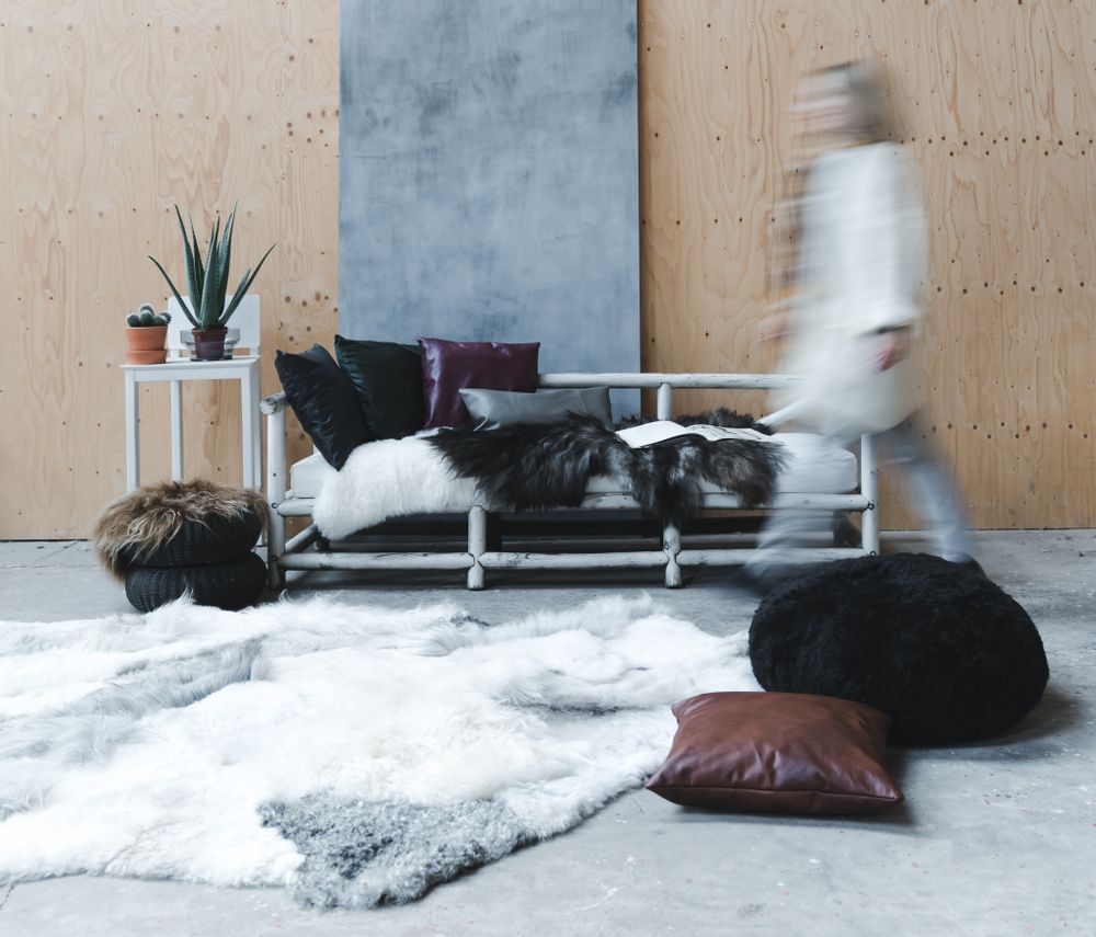 Rugs -  DYRESKINN® Carpet patchwork mix 180x120cm - DYRESKINN